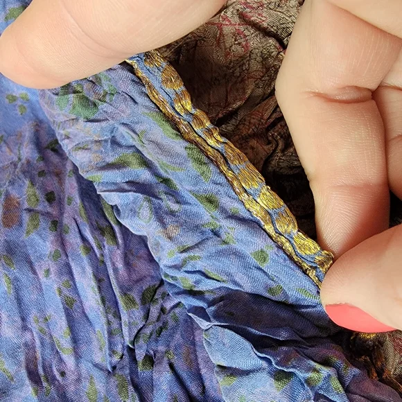 Reversible 100% Silk Wrap Around Pants - Picture 6 of 6